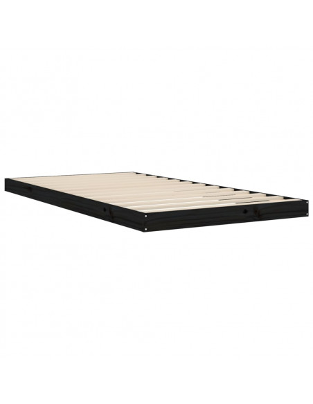 Giroletto Nero 100x200 cm in Legno Massello di Pino