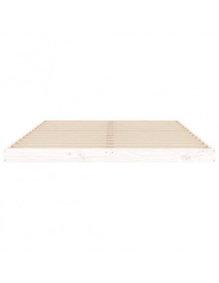 Giroletto Bianco 135x190 cm Double in Legno Massello di Pino