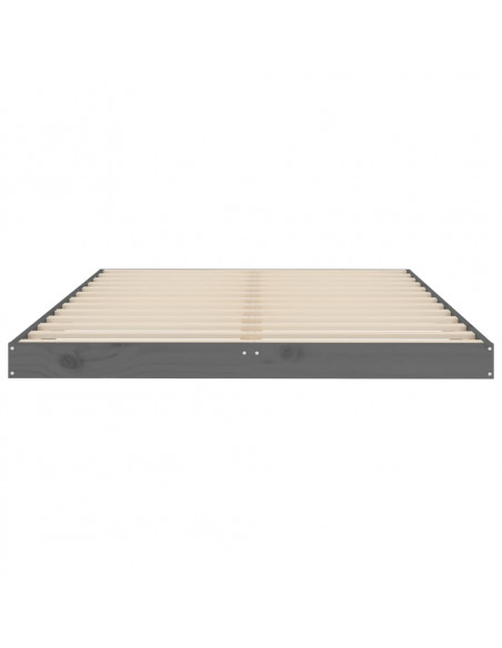 Giroletto Grigio 120x190 cm Small Double Legno Massello di Pino