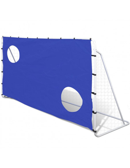 Porta da Calcio e Telone con Buchi per Allenamento 240x92x150cm