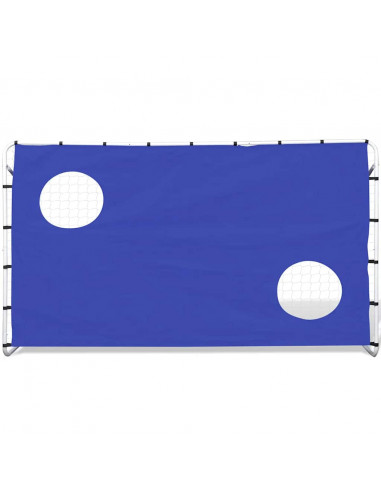 Porta da Calcio e Telone con Buchi per Allenamento 240x92x150cm