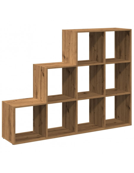 Libreria a 3 Ripiani Rovere 137,5x29x103,5 cm in Truciolato