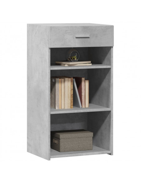 Credenza Grigio Cemento 50x42,5x93 cm in Legno Multistrato