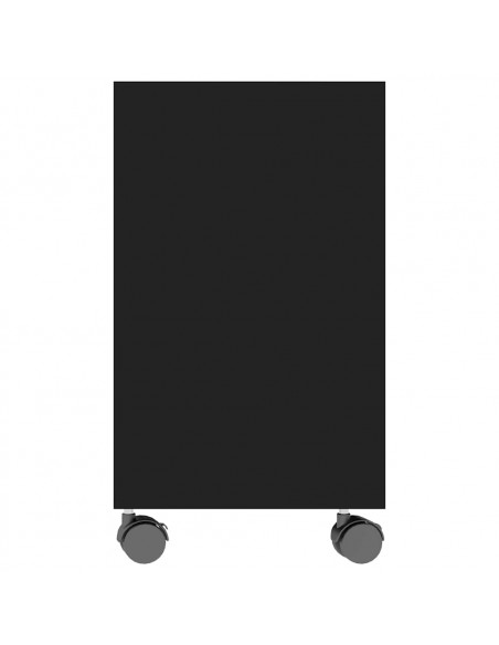 Tavolino da Salotto Nero 70x35x55 cm in Legno Multistrato