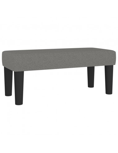 Giroletto a Molle con Materasso Grigio Scuro 120x200 cm Tessuto