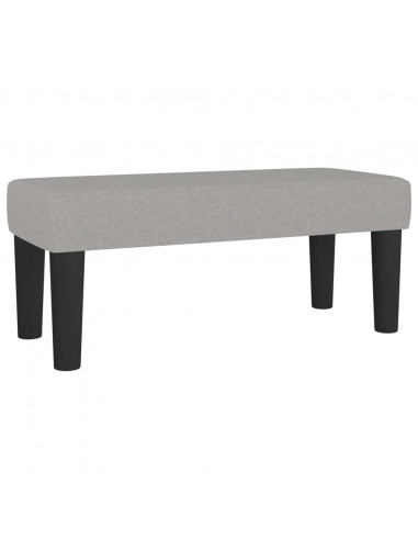 Giroletto a Molle con Materasso Grigio Chiaro100x200 cm Tessuto