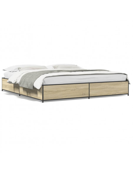 Giroletto Rovere Sonoma 200x200 cm in Legno Multistrato Metallo