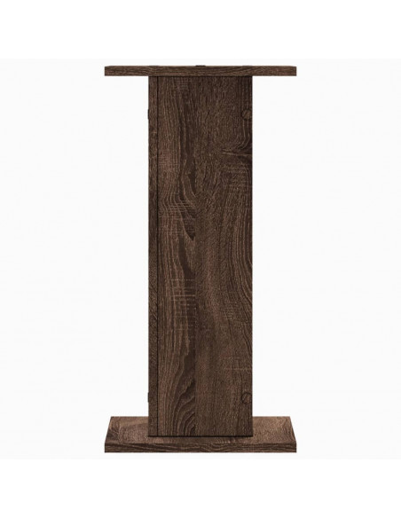 Supporti Altoparlanti 2 pz Marrone 30x30x60cm Legno Multistrato
