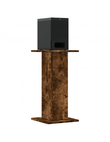 Supporti Altoparlanti 2 pz Rovere 30x30x40 cm Legno Multistrato