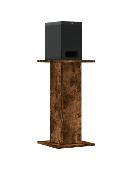 Supporti Altoparlanti 2 pz Rovere 30x30x40 cm Legno Multistrato