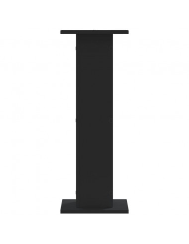 Supporti Altoparlanti 2 pz Neri 30x30x80cm in Legno Multistrato