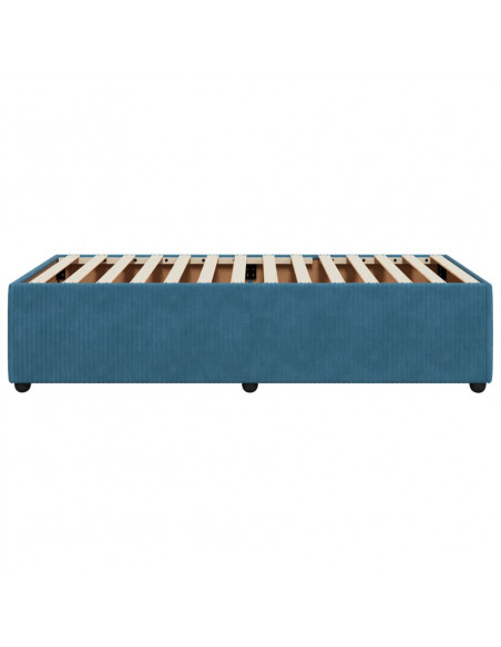 Giroletto Blu 90x190 cm in Velluto