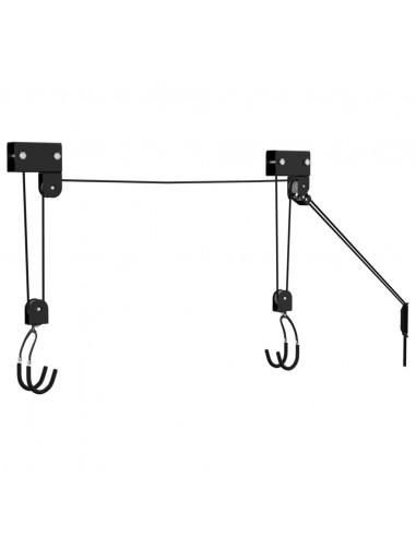 Sollevatore per Bici con Supporto a Soffitto 57 kg
