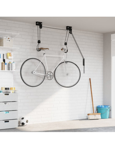 Sollevatore per Bici con Supporto a Soffitto 57 kg