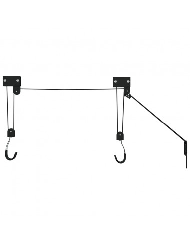 Sollevatore per Bici con Supporto a Soffitto 57 kg
