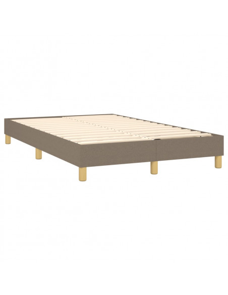 Giroletto a Molle con Materasso Tortora 120x200 cm in Tessuto