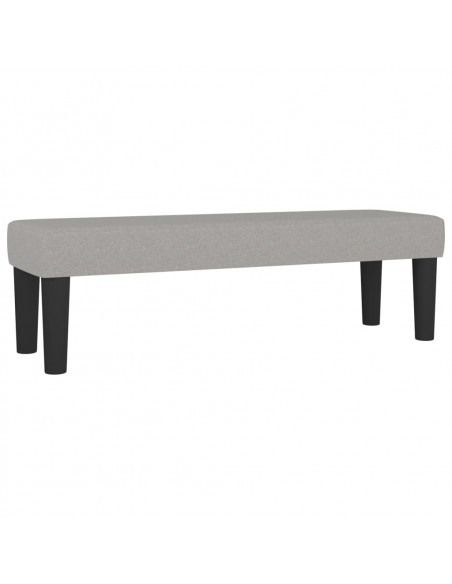 Giroletto a Molle con Materasso Grigio Chiaro180x200 cm Tessuto