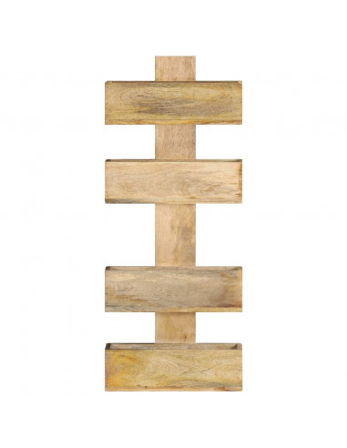 Portariviste a Parete 30x11x72 cm in Legno Massello di Mango
