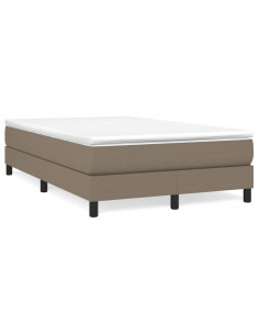 Giroletto a Molle con Materasso Tortora 120x200 cm in Tessuto 2