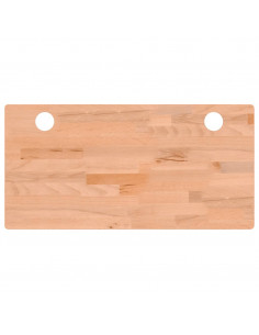 Piano Scrivania 80x40x2,5 cm in Legno Massello di Faggio 2