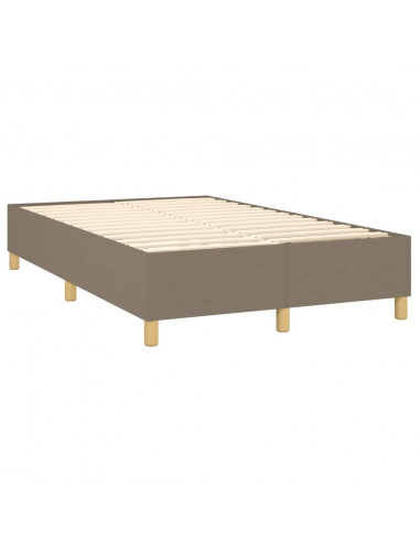 Giroletto a Molle con Materasso Tortora 120x200 cm in Tessuto