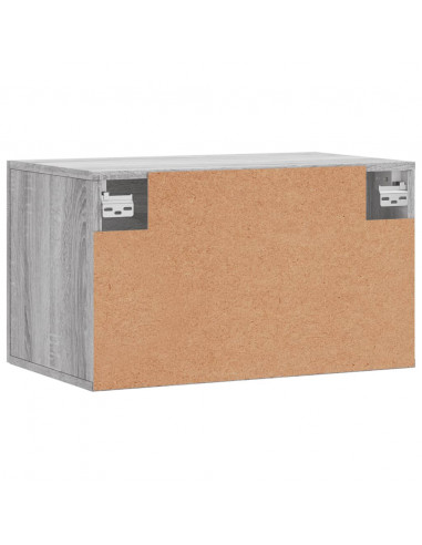 Mobile a Parete Grigio Sonoma 60x36,5x35cm in Legno Multistrato
