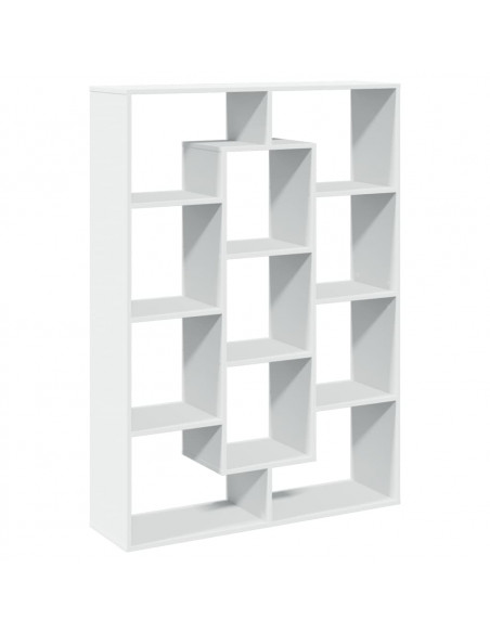 Libreria Bianca 102x29x143 cm in Legno Multistrato
