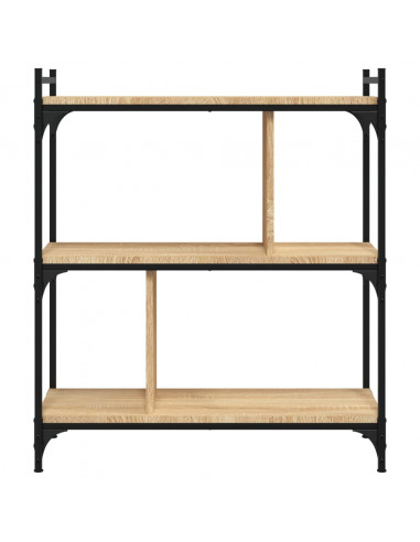 Libreria Rovere Sonoma 3 Ripiani 76x32x88 cm Legno Multistrato
