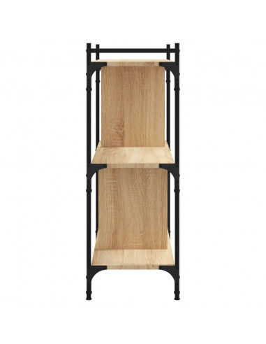 Libreria Rovere Sonoma 3 Ripiani 76x32x88 cm Legno Multistrato