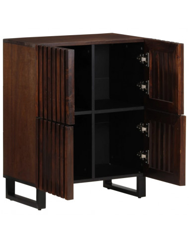 Credenza Marrone 60x34x75 cm in Legno Massello di Mango