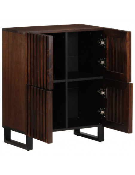 Credenza Marrone 60x34x75 cm in Legno Massello di Mango