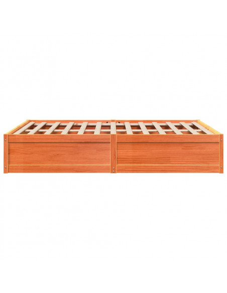 Giroletto Marrone Cera 140x200 cm in Legno Massello di Pino
