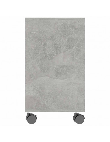 Tavolino Grigio Cemento 70x35x55 cm in Legno Multistrato