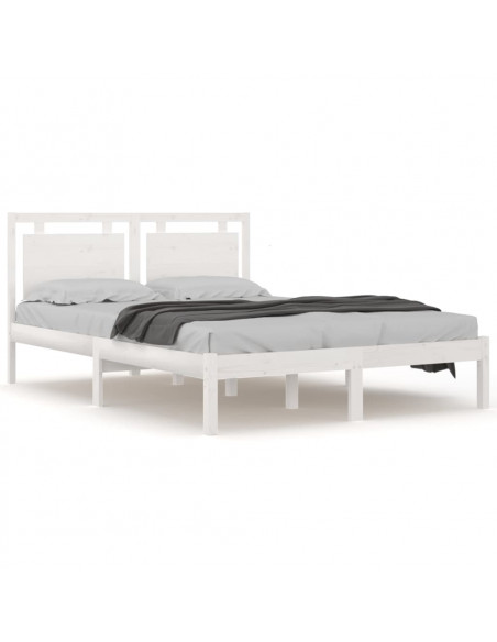 Giroletto Bianco in Legno Massello 135x190 cm Double