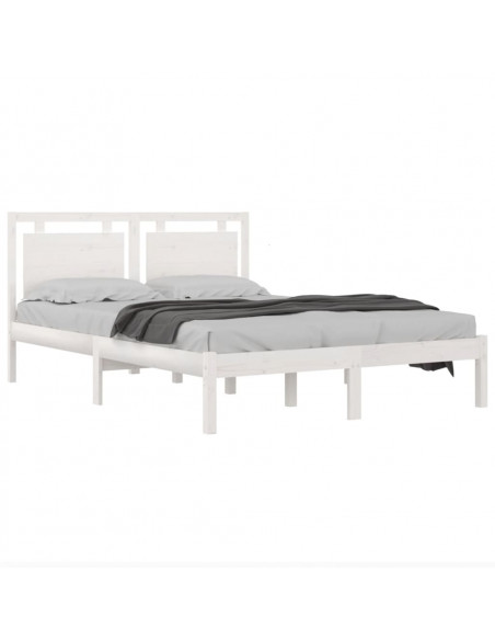 Giroletto Bianco in Legno Massello 135x190 cm Double