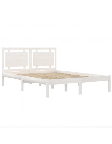 Giroletto Bianco in Legno Massello 135x190 cm Double