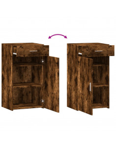 Credenza Rovere Fumo 50x42,5x93 cm in Legno Multistrato 2