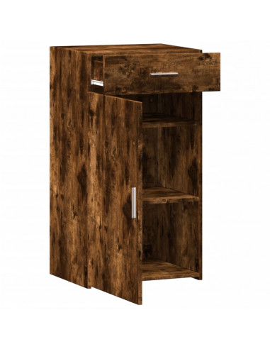 Credenza Rovere Fumo 50x42,5x93 cm in Legno Multistrato