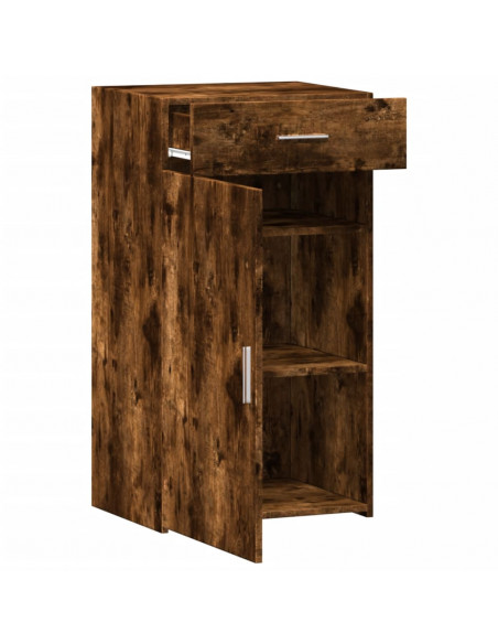 Credenza Rovere Fumo 50x42,5x93 cm in Legno Multistrato