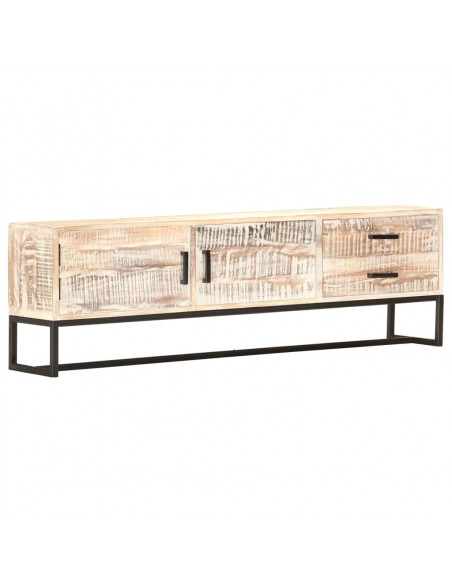 Mobile Porta TV 140x30x45 cm in Legno Massello di Acacia