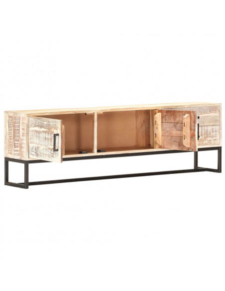Mobile Porta TV 140x30x45 cm in Legno Massello di Acacia