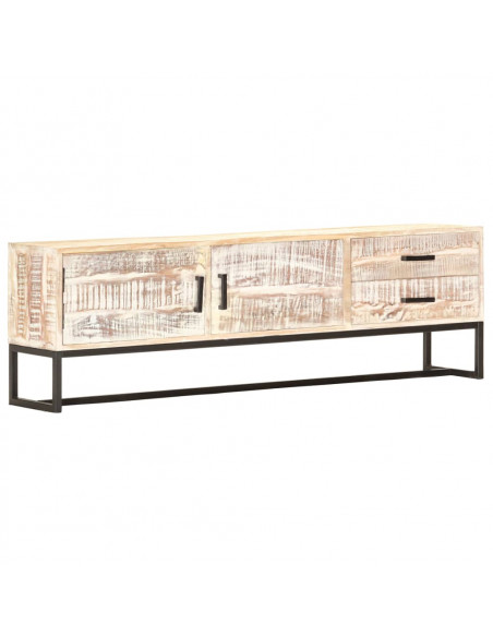 Mobile Porta TV 140x30x45 cm in Legno Massello di Acacia