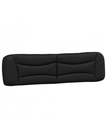Letto con Materasso Nero 200x200 cm in Similpelle