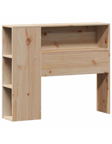 Giroletto con Libreria senza Materasso 75x190 cm in Legno Pino