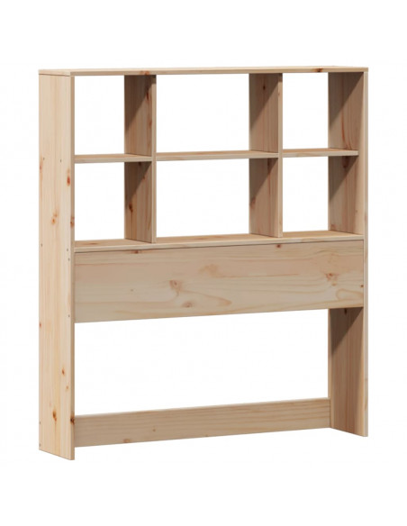 Giroletto con Libreria senza Materasso 75x190 cm in Legno Pino
