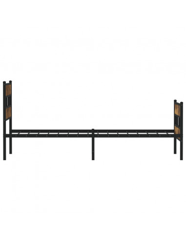 Giroletto senza Materaso in Metallo Rovere Fumo 107x203 cm