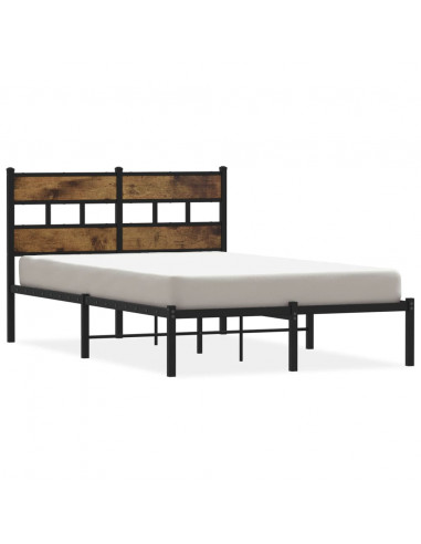 Giroletto senza Materaso in Metallo Rovere Fumo 120x200 cm