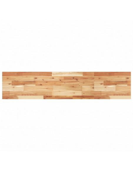 Ripiano a Parete 140x30x2cm Legno Massello Acacia Rifinito Olio