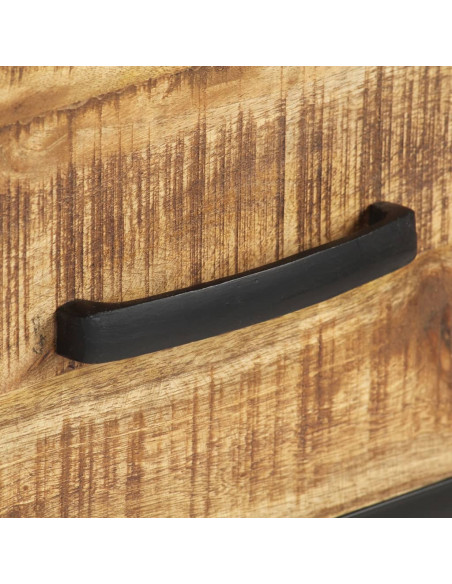 Tavolo Consolle 110x35x75 cm in Legno di Mango Grezzo