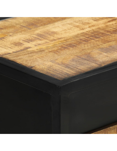 Tavolo Consolle 110x35x75 cm in Legno di Mango Grezzo